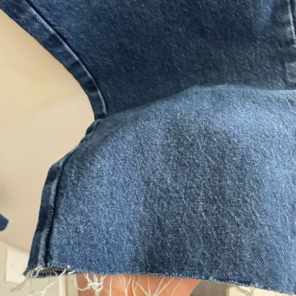 Zara denim 8 size pants new tall waist - Picture 2 of 4